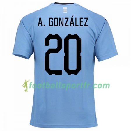 Tenue Uruguay A.Gonzalez 20 Domicile Coupe du monde 2018 Maillot de Foot